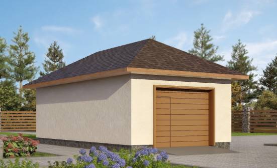 040-001-П Проект гаража из газобетона Спасск-Дальний | Проекты одноэтажных домов от House Expert