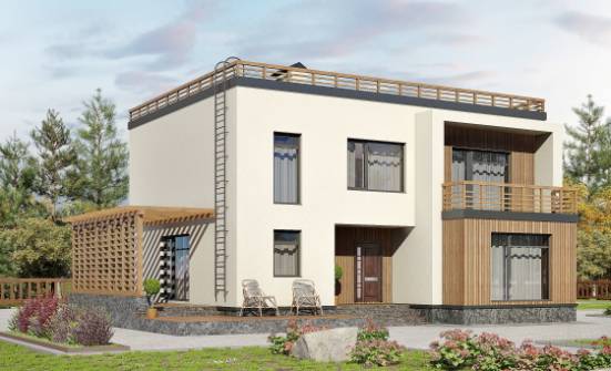 215-002-Л Проект двухэтажного дома, просторный загородный дом из твинблока Большой Камень | Проекты домов от House Expert