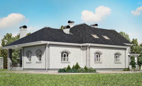 385-001-П Проект двухэтажного дома мансардой, гараж, уютный загородный дом из арболита Арсеньев | Проекты домов от House Expert