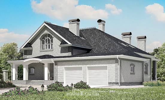 385-001-П Проект двухэтажного дома мансардой, гараж, уютный загородный дом из арболита Арсеньев | Проекты домов от House Expert