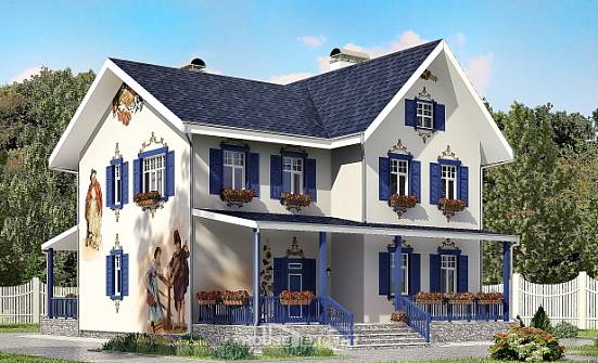 180-003-П Проект двухэтажного дома, скромный домик из кирпича Арсеньев | Проекты домов от House Expert