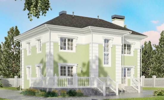 155-005-П Проект двухэтажного дома, классический дом из газосиликатных блоков Партизанск | Проекты домов от House Expert