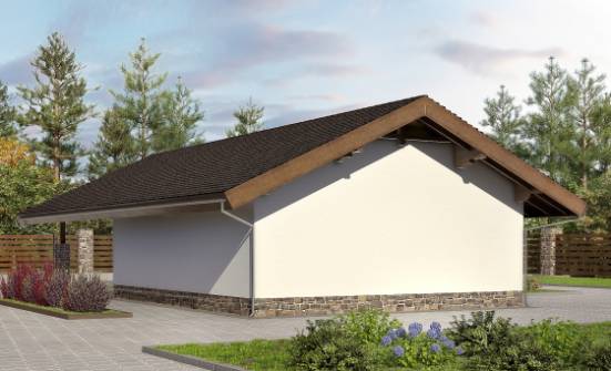 060-005-Л Проект гаража из кирпича Фокино | Проекты домов от House Expert