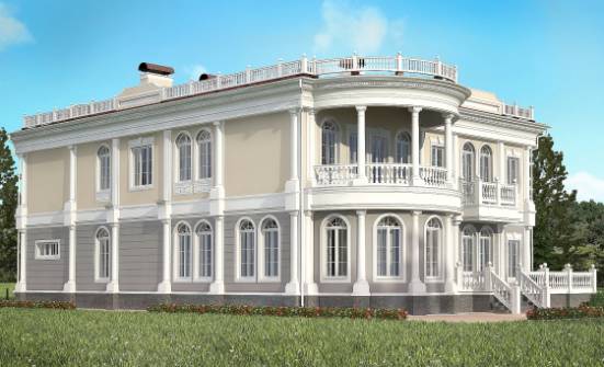 505-001-П Проект двухэтажного дома, гараж, красивый дом из блока Партизанск | Проекты домов от House Expert