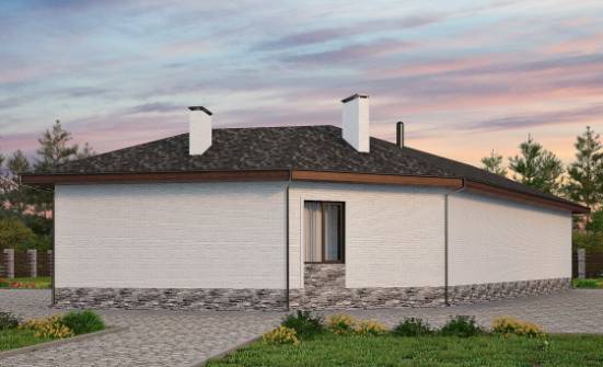 145-001-Л Проект бани из газобетона Большой Камень | Проекты одноэтажных домов от House Expert
