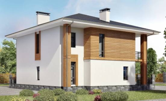180-015-П Проект двухэтажного дома, красивый дом из блока Большой Камень | Проекты домов от House Expert