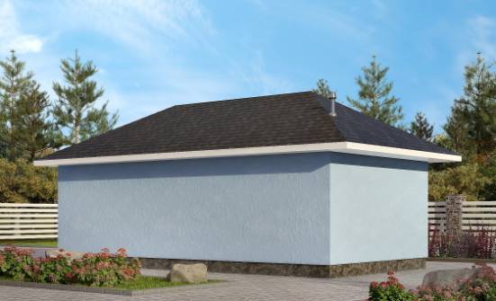 040-001-Л Проект гаража из керамзитобетонных блоков Спасск-Дальний | Проекты одноэтажных домов от House Expert
