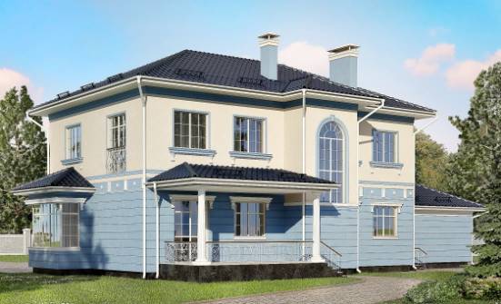 285-003-Л Проект двухэтажного дома и гаражом, огромный дом из кирпича Владивосток | Проекты домов от House Expert