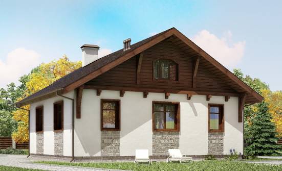 080-002-Л Проект одноэтажного дома, экономичный домик из арболита Уссурийск | Проекты одноэтажных домов от House Expert