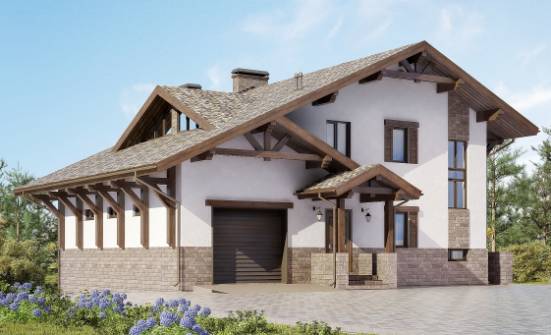 305-002-П Проект трехэтажного дома с мансардным этажом, красивый дом из кирпича Спасск-Дальний | Проекты домов от House Expert