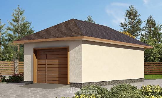 040-001-П Проект гаража из газобетона Спасск-Дальний | Проекты домов от House Expert