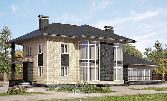 305-003-Л Проект двухэтажного дома, классический домик из газосиликатных блоков Находка | Проекты домов от House Expert