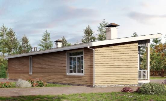 110-004-Л Проект бани из кирпича Фокино | Проекты одноэтажных домов от House Expert