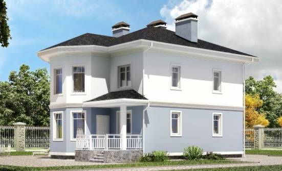 120-001-П Проект двухэтажного дома, классический дом из теплоблока Владивосток | Проекты домов от House Expert