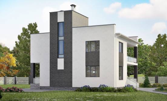 225-001-П Проект двухэтажного дома, уютный дом из поризованных блоков Уссурийск | Проекты домов от House Expert