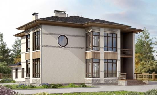 345-001-П Проект двухэтажного дома, уютный домик из пеноблока Владивосток | Проекты домов от House Expert