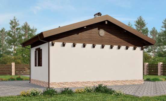 040-003-П Проект бани из арболита Партизанск | Проекты одноэтажных домов от House Expert