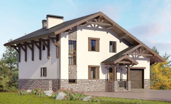 305-002-Л Проект трехэтажного дома с мансардой, уютный домик из кирпича Партизанск | Проекты домов от House Expert