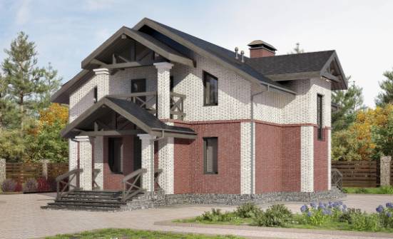 160-014-Л Проект двухэтажного дома, экономичный домик из арболита Находка | Проекты домов от House Expert