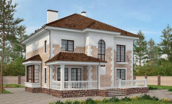 220-008-П Проект двухэтажного дома, классический домик из кирпича Арсеньев | Проекты домов от House Expert