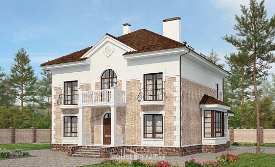 220-008-П Проект двухэтажного дома, классический домик из кирпича Арсеньев | Проекты домов от House Expert