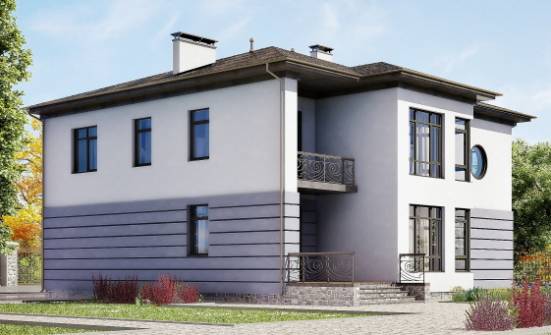 300-006-Л Проект двухэтажного дома и гаражом, уютный загородный дом из кирпича Спасск-Дальний | Проекты домов от House Expert