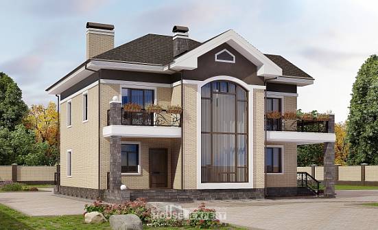 200-006-П Проект двухэтажного дома, классический дом из кирпича Дальнегорск | Проекты домов от House Expert