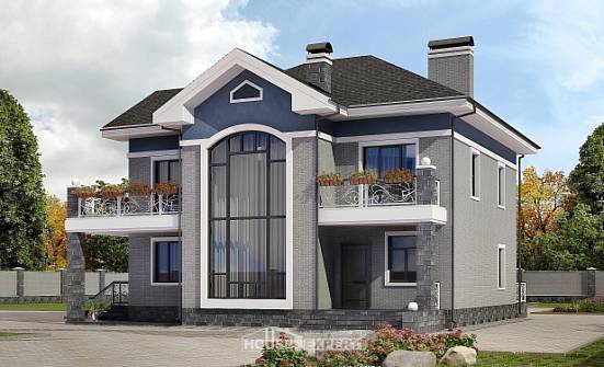 200-006-Л Проект двухэтажного дома, простой дом из кирпича Арсеньев | Проекты домов от House Expert
