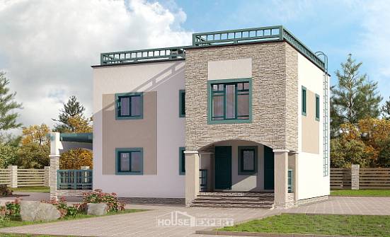 150-010-П Проект двухэтажного дома, простой дом из кирпича Находка | Проекты домов от House Expert