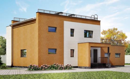 180-012-П Проект двухэтажного дома, гараж, средний дом из кирпича Фокино | Проекты домов от House Expert