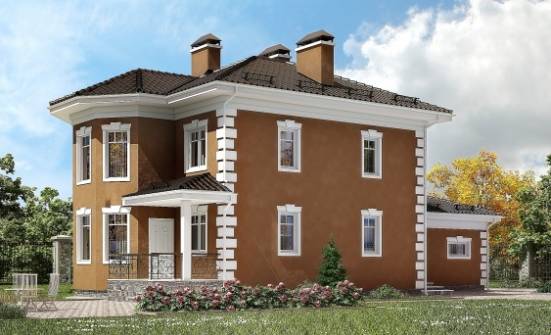 150-006-П Проект двухэтажного дома, гараж, классический домик из газосиликатных блоков Арсеньев | Проекты домов от House Expert