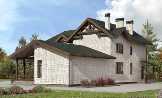 340-004-Л Проект двухэтажного дома, просторный дом из теплоблока Спасск-Дальний | Проекты домов от House Expert