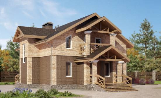 160-014-П Проект двухэтажного дома, экономичный коттедж из арболита Артём | Проекты домов от House Expert